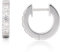 Limerencia Titan Creolen Damen, 10mm Hypoallergene Nickelfreie G23 Medizinische Creolen Ohrringe mit 5A CZ (Silber)