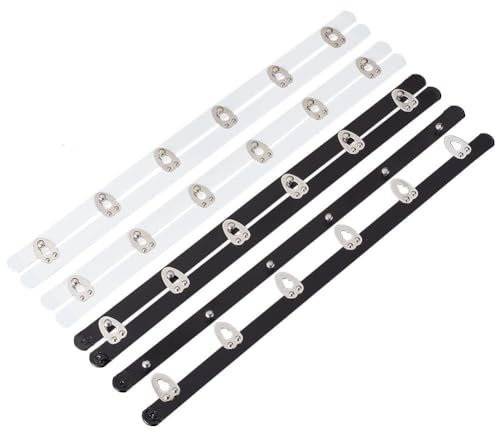 BENECREAT 4 Sets Corset Busks 2 Style Spring Iron Stainless Steel Boning Corset Closure with 6 Hooks and Eyes for Sewing Womens Corset Bustier Waist Trainer Wedding Corset Buttons