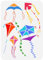 FINGERINSPIRE Drachen Malerei Schablone 21x29.7cm Wiederverwendbare 5 Styles Drachen Muster Zeichnung Vorlage DIY Kunst Frühling Drachen Dekoration Schablone für Malerei auf Holz Wand Stoff Möbel