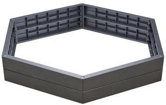 GARANTIA ERGO Hochbeet-System XL Stone 6 Paneele inkl. Verbinder - Blumentopf, Hochbeete für Garten, Pflanzkübel Groß Außen, Blumenkasten, Blumentopf Hoch, Blumenkübel, Blumenkübel Outdoor