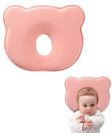 JOYOLA Babykissen, Baby Kissen Gegen Plattkopf Baby Kissen Gegen Kopfverformung 0-12 Monate Neugeborenes Memory Schaumstoff Reisekissen Neugeborenes Kissen für Kinder Bett, Kinderwagen, Autositz