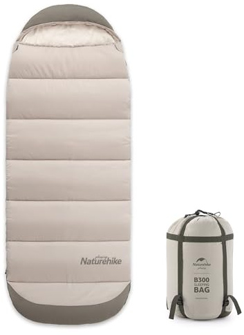 Naturehike Schlafsack für Erwachsene Leichter Mumienschlafsäcke Spleißbarer Sleeping Bag Warm Baumwollschlafsackfür Outdoor Camping Wandern