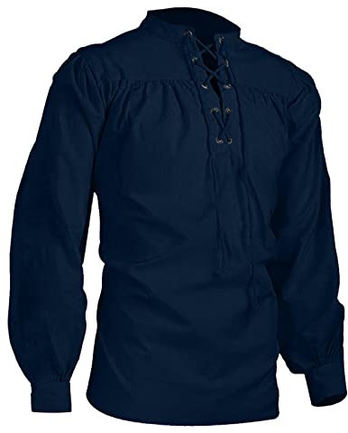 Chemisette Homme Chemise Blanche Chemise Carreaux Homme Chemise Homme Grande Taille Chemise sans Repassage Costume Medieval Homme Chemise Bouton De Manchette #