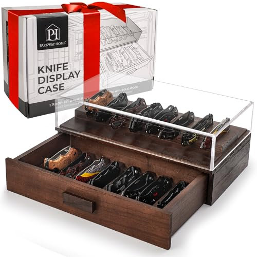 Wood Knife Display Case