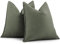 ZWJD Armeegrün Kissenbezug 60x60 2er Set Chenille Kissenbezüge Sofakissen Kissenhüllen mit elegantem Design, weiche und luxuriöse dekorative Dekokissen für Couch, Bett und Heimdekoration