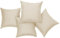 chilly pilley® Gartenkissen Wasserfest Dekokissen Set Sofakissen Rückenkissen Indoor-Outdoorkissen 4er Set 40x40 cremefarbig