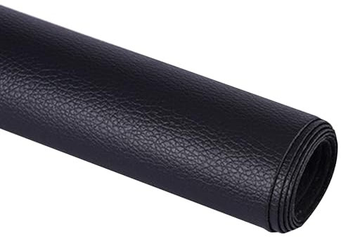 Kunstleder Selbstklebend Reparaturflicken Für Kunstleder Mit Klebstoff, Anti-Kratz-Flicken Für Möbel, Sofas, Couchen, Autositze, Erste-Hilfe-Flicken, Fixierflicken Für Leder(Black)