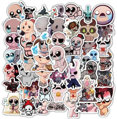 The Binding of Is Aac Aufkleber, 50 Pcs Is Aac Figur Vinyl Wasserdichte DIY Stickers Für Party, Wasserflasche Scrapbook Laptop Skateboard Computer Für Teens Studenten