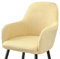 heavenlife Stuhlhussen mit Armlehne Samt, Sessel Schonbezug MaisköRner, Elastischer Stuhlbezug, Stuhlhussen Bezüge Universal, Bezug Stuhl Abnehmbare für Esszimmer Wohnzimmer Hochzeit Deko (Gelb)