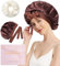 WELROG Seidenhaube zum Schlafen 100% Mulberry Silk Bonnet Sleep Cap Seiden Haube Seide Haarhaube für die Nacht Haargummi aus Seide