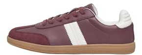 ONLY Damen Onlamber Pu Sneaker, Burgundy, 36 EU