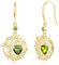 FANCIME Colgante de árbol de la vida, pendientes de plata de ley 925, pendientes colgantes de piedras preciosas redondas, piedras de nacimiento, joyas finas, regalos de cumpleaños para mujeres, Plata