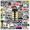 50 Pcs Super Car Stickers for Water Bottle Waterproof Sticker for Laptop Skateboard Phone Car Decals for Teens Adults for Party Favors Supplies Decor (Racing Stickers)