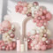 Luftballons Girlande Vintage Pink, 110pcs Ballon Girlande Macaron Pink mit Rosa Sandweiß und Beige Luftballons, Ballonbogen RosaGold für Geburtstagsdeko Mädchen Hochzeit BabyParty Deko Baby Shower