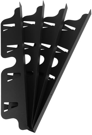 KOMBIUDA Cache Plaque Électrique 16cm en Fer, Lot de 4 Couvre-espaces Latéraux de Cuisinière à Gaz Élégants pour Protection et Décoration Cuisine