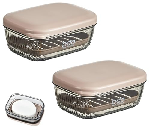 2 Pcs Travel Soap Case, Soap Box with Lid, Portable Soap Holder for Traveling, Camping, Outdoor, Gym, Bathroom, 11.5 x 8 x 4.5 cm