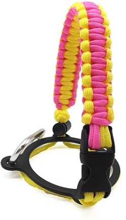 Trinkflaschen-Kordel, Tragegurt, Griff, Karabiner, isoliert, breite Öffnung, Kordel, Wasserflaschengriff