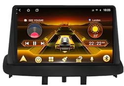 Hermoso y Suave Car Radio Android 15 Multimedia-Player 9 Wireless CarPlay Android Auto，para Renault Megane 3 Fluence 2008-2014 con Cámara Trasera Pantalla Táctil(GB3 4+64G)