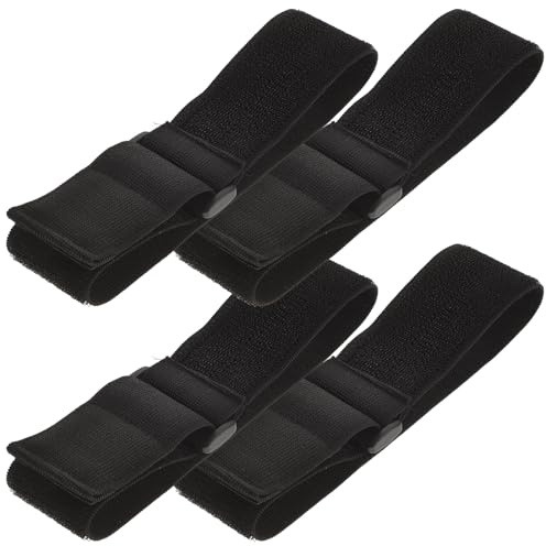 POPETPOP 4 Stück Elastische Kabelmanagement Armbänder 50x500mm Verstellbare Langlebige Klett Armschlaufen für Outdoor Camping und Nachtlauf Zubehör