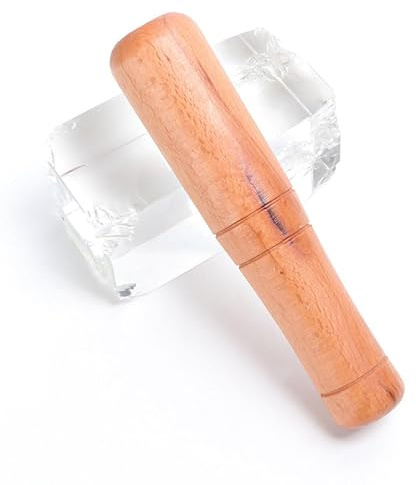 SHINEOFI Pilon En Bois Pour Cuisine Broyeur Ail Et Épices Outil Manuel Pour Écraser L’Ail 17.50 X 3.70 X 3.70 cm Pour Usage Quotidien À La Maison