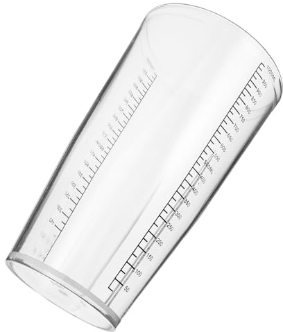 Bicchiere di Ricambio 1000ml in PC Graduato, 1 Pezzo | Contenitore per Frullatore, Bicchiere di Ricambio in Plastica Mixer, per Café e Tea Shop