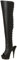 Pleaser DEL3019/B/PU, Stivali Alti Donna, Nero (Black (Blk Faux Leather/Blk)), 39.5 EU