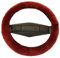 Reissner Lammfelle | LERA-15-BOR | Lenkradbezug Lenkradschoner Lenkradhülle für Auto und Wohnmobil | Echtes Merino Lammfell | Florhöhe 15mm | passend für ⌀40cm | Anti Rutsch | Farbe Bordeauxrot