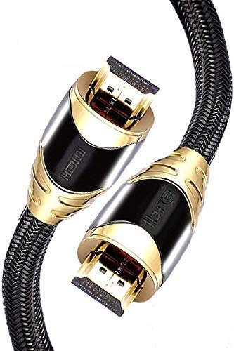 4K HDMI Cable 9M HDMI Lead - Ultra High-Speed 18Gbps HDMI 2.0b Cord 4K@60Hz Support Fire TV, Ethernet, Audio Return, Video UHD 2160p, HD 1080p, 3D, Xbox PlayStation PS3 PS4 PC - IBRA BLACK
