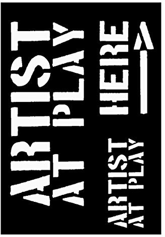 zAcheR-fineT-design Schablone Artist... - Buchstabenschablone/Kunststoffschablone Acrylmalerei - Siehe Musterfotos