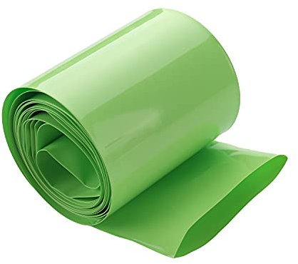 Othmro PVC-Schrumpfschlauch, flach, Breite 2 m, Länge 65 mm, für 18650 Akku-Pack