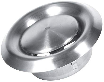 Runder Entlüfter, Entlüftungsöffnungen aus 304 Edelstahl (100mm) - Ideal für Badezimmer und Küche - Hochwertig und langlebig