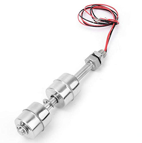 Schwimmerschalter, dc 0~110 v edelstahl doppelkugel schwimmerschalter wasserstandsregler sensor schalter für wassertank, pool, waschbecken, aquarium, etc(100mm)