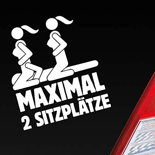 Hellweg Druckerei Maximal Zwei Sitzplätze Sex Dreier Sexy Auto Aufkleber Sticker Heckscheibenaufkleber