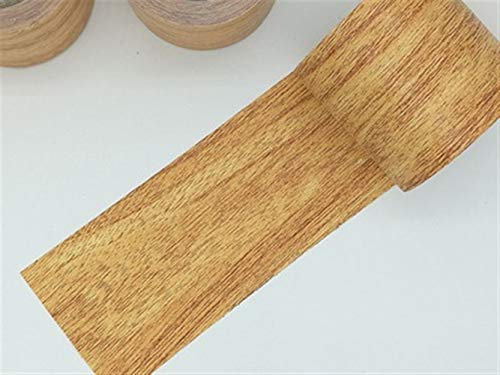 No Logo 1pc nach Maß Holz Klebeband synthetische wasserdichte Reparaturband abdichten Gaps Masking Dekorative Tape-57mmx4.6m (Farbe : Gelb)