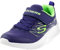 Skechers Jungen Microspec Texlor Sneaker, Navy Textile Lime Silver Trim, 32 EU