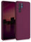 kwmobile Hülle kompatibel mit Huawei P30 Pro Hülle - weiches TPU Silikon Case - Cover geeignet für kabelloses Laden - Bordeaux Violett
