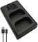 Dot.Foto DMW-BLK22 Fast USB LCD Dual Battery Charger (DMW-BTC15 type) for Panasonic Lumix DC-S5, S5II, S5IIX, S9, G9II, GH5, GH5II, GH5S, GH6