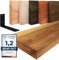 LAMO Manufaktur Wandregal Holz Gerade | Regal Farbe: Rustikal | mit schwarzem Basic Regalträger | 70 cm
