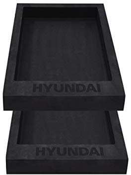 HYUNDAI Werkstattwageneinlage SET 02 für Werkstattwagen, 2x1/2 Einsatz für Schublade, individuell bestückbar (Universaleinlage, Schubladeneinsatz, Hartschaumstoffeinlage, Werkzeugeinlage)