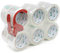 BOMEI PACK Lot de 12 rouleaux de ruban adhésif Transparent avec Dérouleur 66 m x 48 mm Emballage de ruban adhesif pour boîtes d'emballage et carton