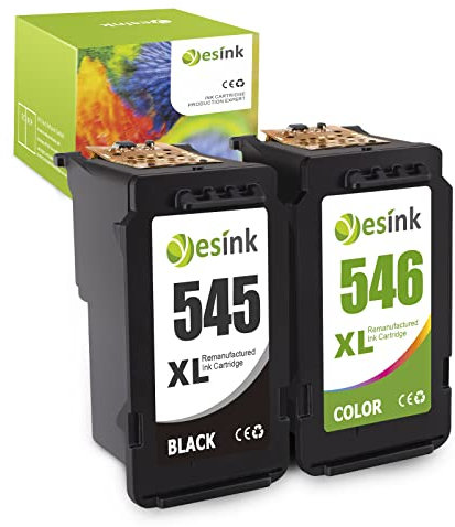 PG-545XL CL-546XL Ersatz für Canon Druckerpatronen 545 546 Canon PG-545 CL-546 Canon 545 546 Multipack Tintenpatronen für Canon Pixma MX495 MX490 iP2850 (1 x schwarz, 1 x dreifarbig)
