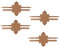 ANCLLO 4 Pack Door Silencer Creative Silicone Door Cushion Strip Door Jammer Door Closer Cushion Nursery Door Latch Cover Silencer for Sleep Noise Reducing