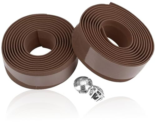 Cyrank 2 Stück Lenkerband für Rennrad, Fahrrad Lenkerband, Fahrrad Lenkerband für Mountainbike Lenker Rennrad(Braun)