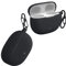 kwmobile Case Compatible with Beats Studio Buds Case - Silicone Cover Holder for Earbuds - Black