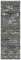 ARTLAND Wanddeko Wanduhr ohne Tickgeräusche aus Glas Funkuhr 20x60 cm Rechteckig Lautlos 20x60 cm Schiefermauer J5PG