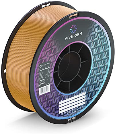 Viviform PLA filament pour imprimante 3D | Rouleau de 1kg | ∅1,75mm +/- 0,03mm | Orange Transparent