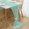 CHUQING Tischläufer Chiffon,70 cm x 3 m, Mintgrün,Tischkollektion,Esstischdekoration für Picknick Party Küche Hochzeit