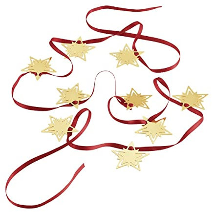 Georg Jensen Classic Christmas Star Garland - Gold plattiert von Flemming Eskildsen