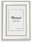VictoR Bilderrahmen Silber Monet in 10x15 cm (A6) - Leiste 23x13mm - Fotorahmen Vintage - Wanddeko Silber - Shabby Chic Deko - Bilderrahmen 10x15 Silber