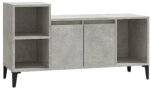vidaXL Mobile per TV Grigio Cemento 100x35x55 cm Legno Multistrato